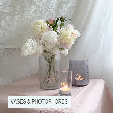 Sélection de jolis vases et de photophores à offrir